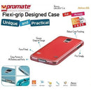 Promate Akton S5 Multi-colored flexi-grip designed Protective Shell Case for Samsung Galaxy S5 Colour:Red 1 Year Warranty