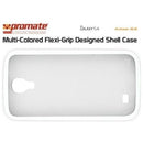 Promate Amos-S4 Multi-Colored Flexi-Grip Designed Shell Case for Samsung Galaxy S4-White 1 Year Warranty