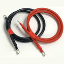 Solarix Battery Cable Set - Includes 1x 1 Metre 16mm2 PVC Red Cable 1x 1 Metre 16mm2 PVC Black Cable With 6mm Metal Ring Lug Terminals On Both Ends 6AWG Can Be Used To Connect Between 12v Batteries Or 24v Lithium Batteries With Up To 3 KVA Inverters In...