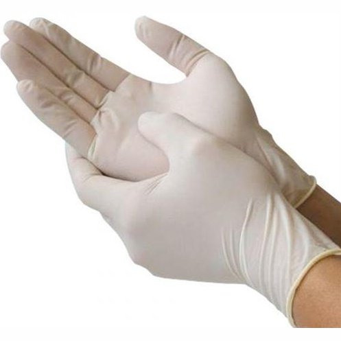 Casey ExamPro Powder Free Latex Disposable Gloves Box of 100- Size Large Natural White Rubber Latex Non-sterile Ambidextrous