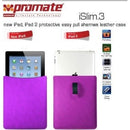 Promate iSlim.3 new iPad iPad 2 protective easy pull shamwa leather case-Purple 1 Year Warranty