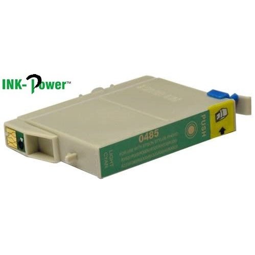 InkPower RC-485 Light Cyan Ink Cartridge - overage using quick-drying dye ink for sharp graphics. Serves as a cost-effective alternative to OEM cartridges