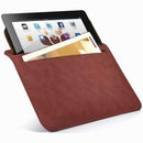 Promate iSleeve.2 iPad premium protective horizontal shamwa leather case with extra pocketFlip cover magnetic lock for device loading securitySlim and classic horizontal cover-upColour:Brown 1 Year Warranty