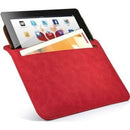Promate iSleeve.2 iPad premium protective horizontal shamwa leather case with extra pocketFlip cover magnetic lock for device loading securitySlim and classic horizontal cover-upColour:Red 1 Year Warranty