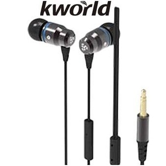 Kworld Kw S23 In-Ear Elite Gaming Earphones - Stereo Silicone Earbuds, Mic, 9Mm Driver, 100Db Sensitivity, 1.2M Tpe Cable, 3.5Mm Jack, Black