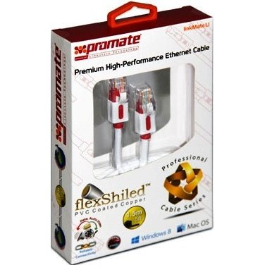 Promate linkMate.L1 Premium High-Performance Ethernet Cable that delivers high Cat 5e speed for home or office networkconnect to your modem router PC laptop or just about any device which requires wired connectivity at your own local networkMade from f...