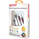 Promate Linkmate.Lta Usb To Lightning Sync Charge & 3.5Mm Audio Cables Kitmade For Charge And Sync The Latest Generation Of Apple Smartphonetabletsipadsiphonesiphone 5Ensures Fast Data Transmission And Charging. Bundled With 3.5 Mm Audio Line-In Cable ...