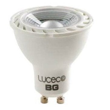 Luceco GU10 5W - Warm White - Dimmable LED (Eco) - 370 Lumens - 25000hrs 85% energy saving versus halogen 10 times lifetime versus halogen Will retrofit any current GU10 Halogen lamp Using the latest LED technology 1 year warranty