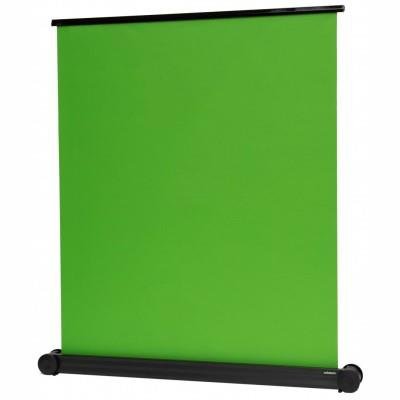 Esquire 150X180Cm Pull Up Chroma Key Green Screen - Homogeneous Green Polyester Fabric, Scissor Joint System, Easy Assembly & Disassembly