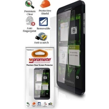 Promate proShield.BBZ10-C BlackBerry Z 10 Premium Clear Screen Protector Protects against all marks smudges and scratchesThe screen finish offers superior touch-screen sensitivity and anti-glare featuresProtective screen for long-term protectionMade fr...