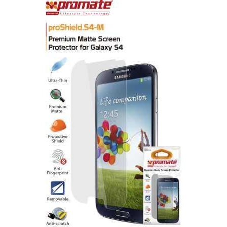 Promate Proshield.S4-M Samsung Galaxy S4 Screen Protector Proshield.S4 M Is A Clear Screen Protector That Gives Your Samsung Galaxy Siv Long-Term Screen Premium Screen Protection Against Dust, Marks, Smudges And Scratches. The Screen Finish Allows Superio