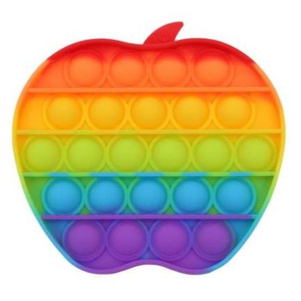 Sceedo Pop It Bubble Apple Fidget – Rainbow No Packaging No