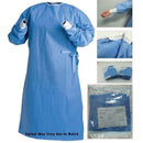 Casey Disposable SMS Fabric Reinforced Sterile and Sealed Surgical Gown-Lightweight Durable Breathable SMS Polypropylene Reinforced Fabric Widely Used at Clinics Hospitals Examination Rooms Operating Theatres Effective Protection From Blood Borne Patho...