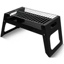 Casey Foldable Charcoal Braai Stand - Portable and Foldable Side Handles Easy to assemble and convenient to carry Ideal For Camping And Traveling Size: 48.7cm x 4.5cm x 23cm Colour Black