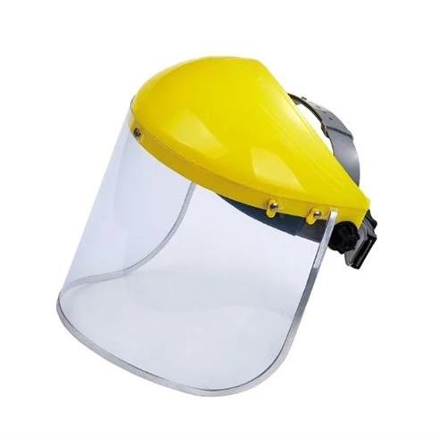 Casey Yellow Top Helmet Face Shield Anti Fog and Reusable Clear Design