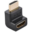 uGreen Version 2 HDMI Male To Female 90 Degree Up Adapter Colour Black Limited 1 Year Warranty
