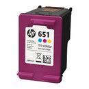 HP 651 TRI COLOUR INK CARTRIDGE - IA 55