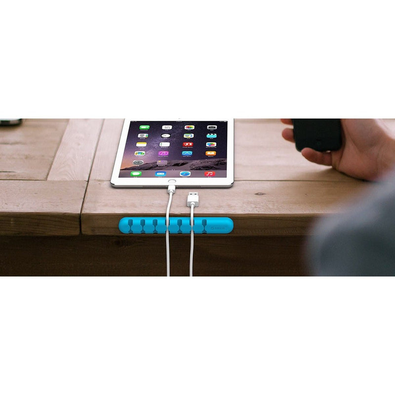 Orico 7 Slot Desktop Cable Clip - Blue