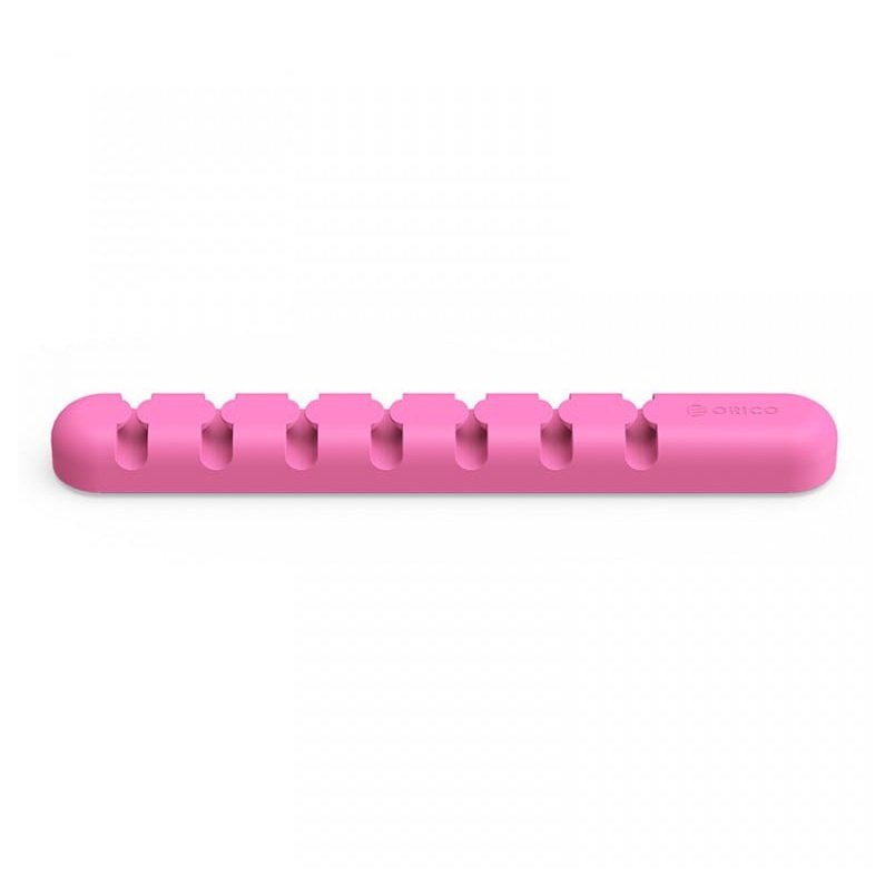 Orico 7 Slot Desktop Cable Clip - Pink