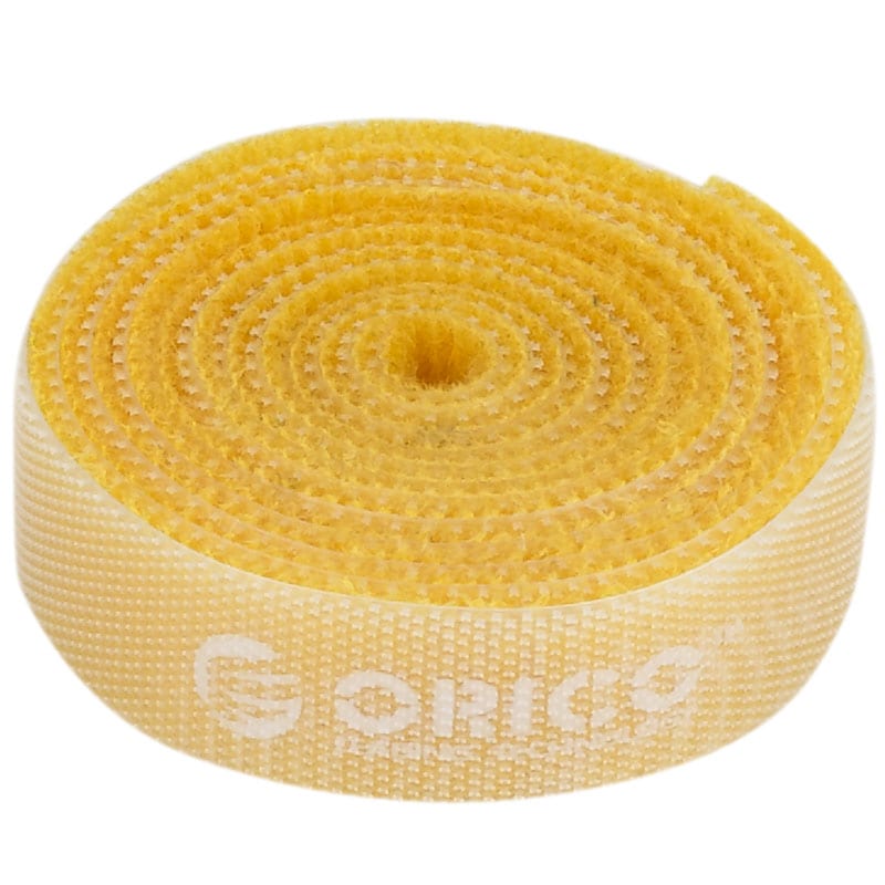 Orico 1M Hook And Loop Cable Tie - Yellow