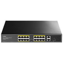 Cudy 18 Port With 16 Poe 190W 2 Gigabit 1Sfp Combo Switch Fs1018Ps1