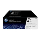 HP 78A BLACK TONER CARTRIDGE DUAL PACK