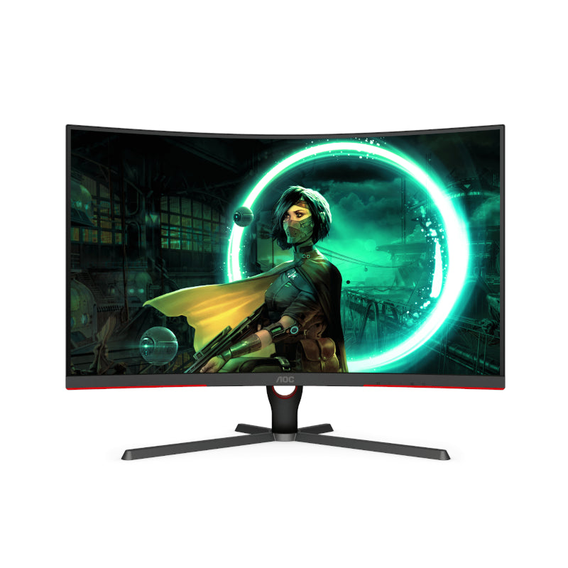 Aoc Monitor G3 32Inch Qhd 165Hz Freesync Vesa Low Blue Light Curved Flicker Free Narrow Bezel