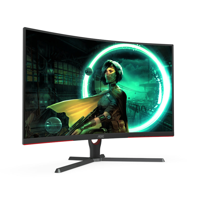 Aoc Monitor G3 32Inch Qhd 165Hz Freesync Vesa Low Blue Light Curved Flicker Free Narrow Bezel