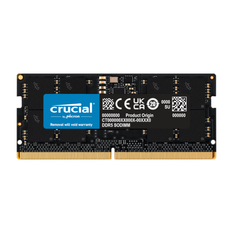 Crucial 16Gb 5200Mhz Ddr5 Sodimm Notebook Memory