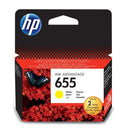Hp Consumables Hp 655 Yellow Original Ink Advantage Cartridge;~600 Pages. (Deskjet Ink Advantage 4615 4625 3515 3525 5525). .