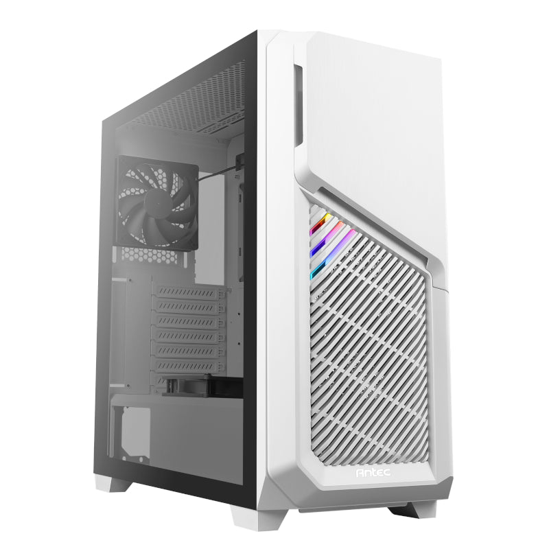 Antec Dp502 Atx Micro-Atx Itx Argb Mid-Tower Gaming Chassis - White