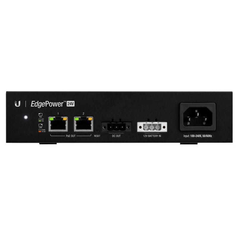 Ubiquiti Edgepower 24V 72W Dc Battery Input 2 Poe And Dc Output Ep-24V-72W