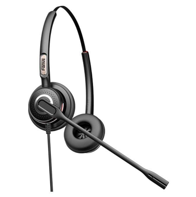 Fanvil Rj9 Binaural On-Ear Headset With Mic Ht202