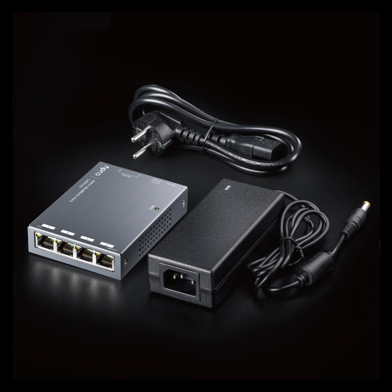 Cudy 6-Port 10/100Mbps 4-Poe Switch 60W