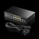 Cudy 10-Port 10 100Mbps 2 X Gigabit Unmanaged Poe+ Switch 120W
