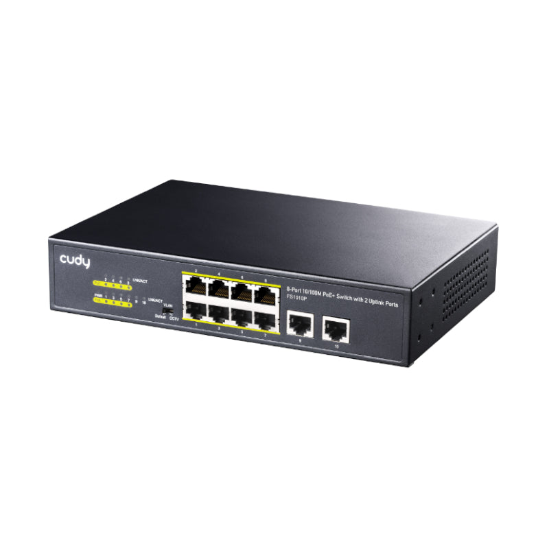 Cudy 10-Port 10 100Mbps Unmanaged Poe+ Switch 120W