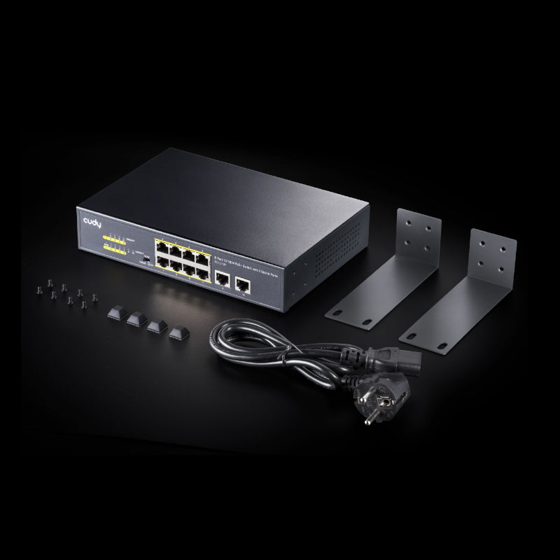 Cudy 10-Port 10 100Mbps Unmanaged Poe+ Switch 120W