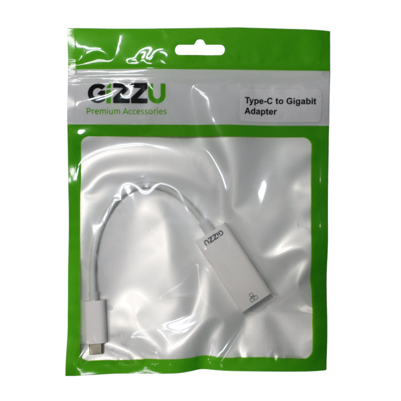 Gizzu Usb-C To Gigabit Adapter Polybag - White