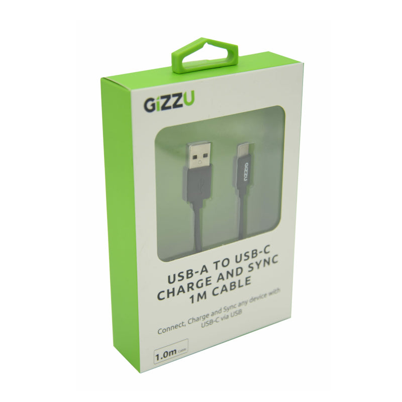 Gizzu Usb2.0 A To Usb-C 1M Cable Black