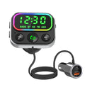Gizzu Bluetooth 5 Usb Rgb Led Pd 18W Qc3.0 18W Usb Microsd Fm Transmitter Handsfree Kit