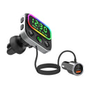 Gizzu Bluetooth 5 Usb Rgb Led Pd 18W Qc3.0 18W Usb Microsd Fm Transmitter Handsfree Kit