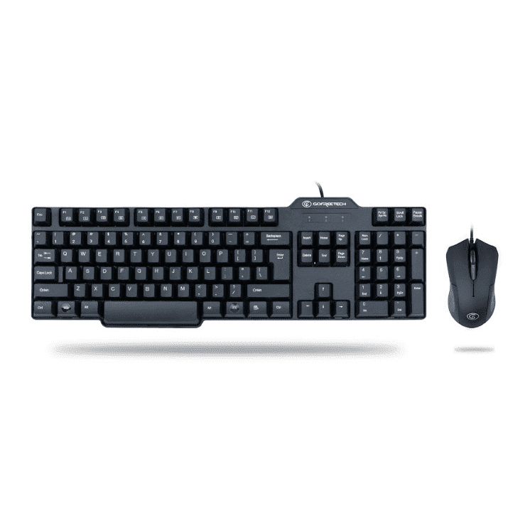 Gofreetech Wired Kb Mouse Combo - Black