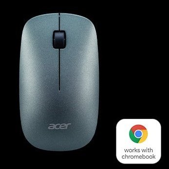 Acer Slim Mouse Amr020 Wireless Rf2.4G Mist Green Retail Pack