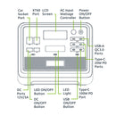 Gizzu Hero Pro 2048Wh 2400W Ups Fast Charge Lifepo4 Portable Power Station