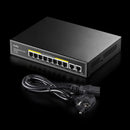 Cudy 8-Port 10 100 1000M Pse 2-Port 10 100 1000 Upl Unmanaged Poe+ Switch 120W