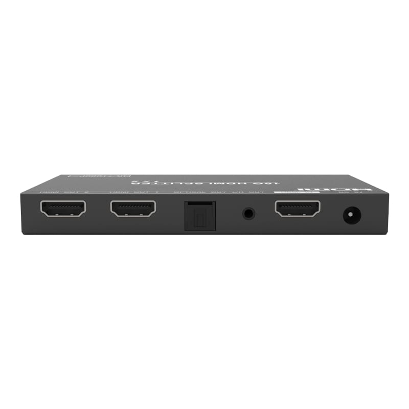 Hdcvt 1X2 Hdmi 2.0 Splitter With Scaler Audio Extract Edid Hdcp 2.2