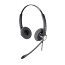 Calltel Hw333N Stereo-Ear Headset - Noise-Cancelling Mic - Quick Disconnect Connector