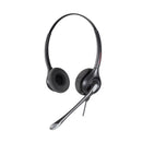 Calltel Hw361N Stereo-Ear Headset - Noise-Cancelling Mic - Quick Disconnect Connector