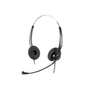 Calltel H550 Stereo-ear Headset - Noise-cancelling Mic + Uc2000t Quick Disconnect Usb Sound Card Adapter Cable