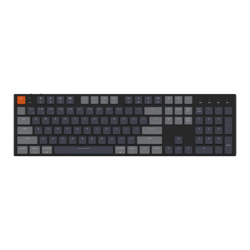 Keychron K5 Ansi Full Size Layout 104 Key - Brown Switch Rgb Hot-Swap - Optical Wireless Low-Profile Keyboard